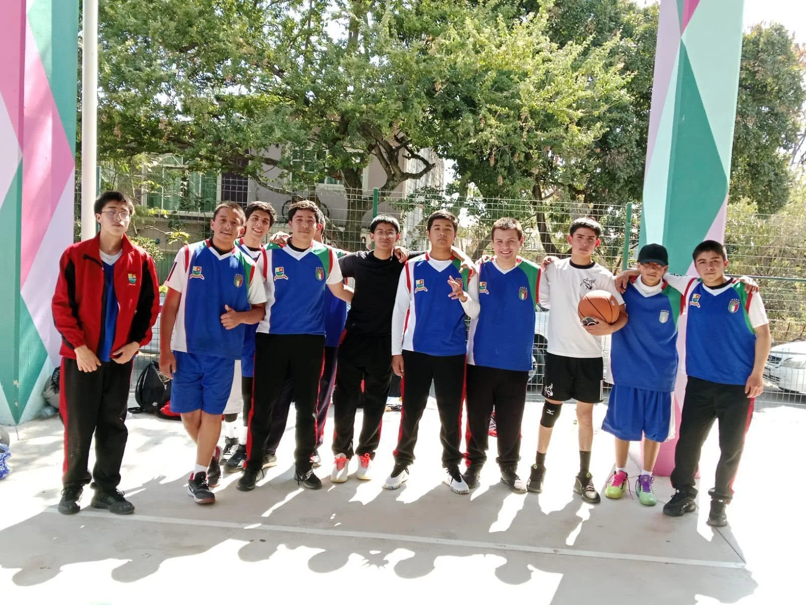 Alumnos en una competencia deportiva
