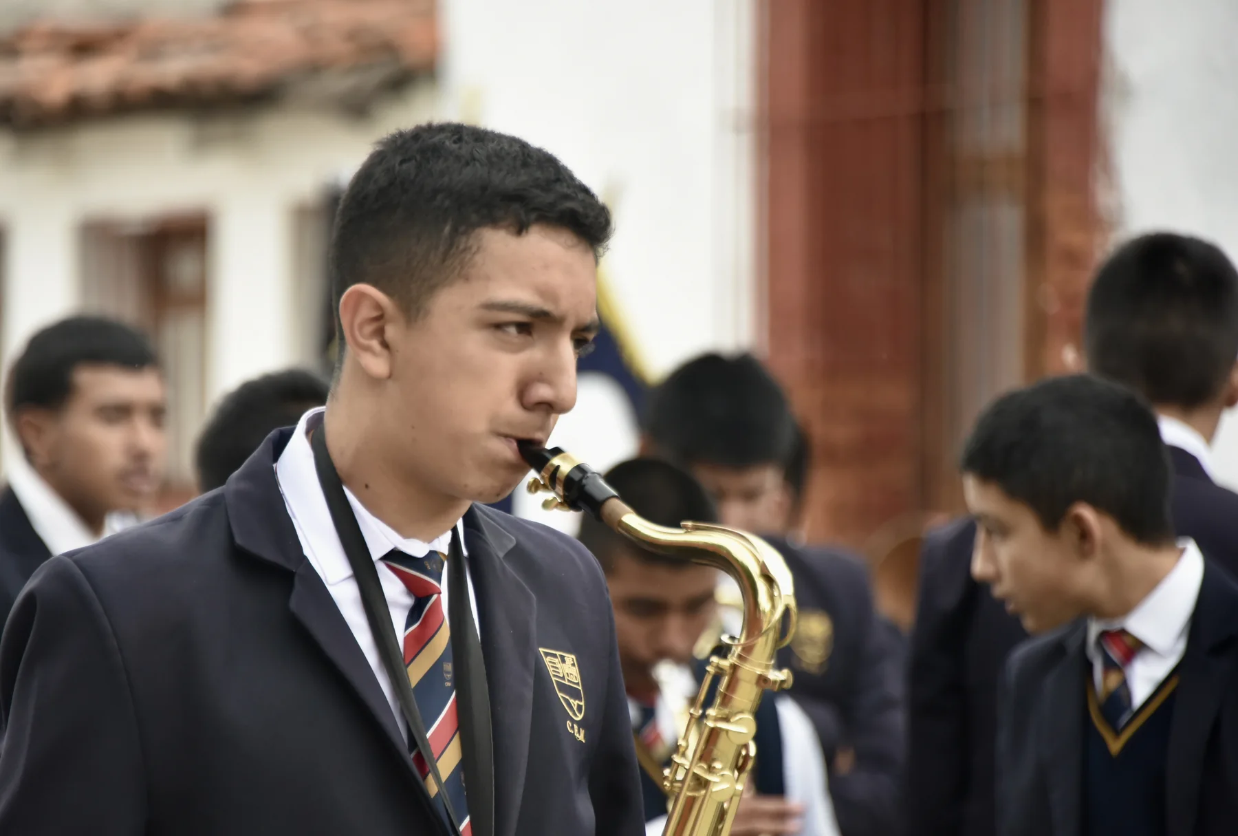 Alumno en una actividad de Mimiahuapan