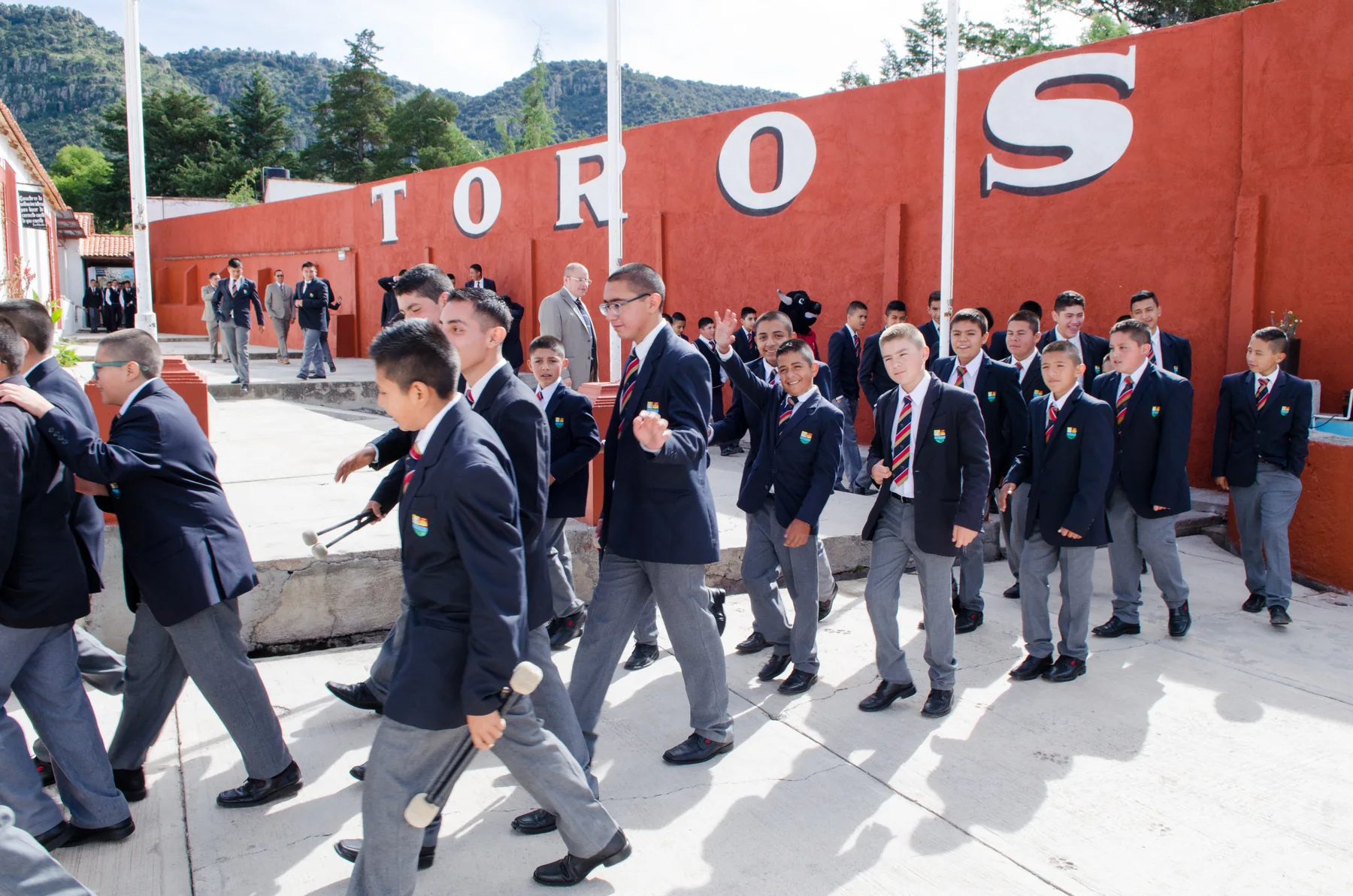 Alumnos de Telesecundaria del Centro Escolar Mimiahuapan